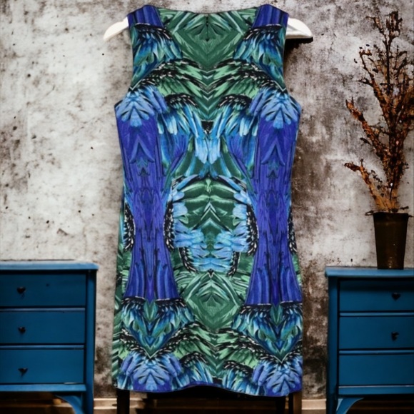 Laundry by Shelli Segal Sleeveless Abstract Mini Dress By Nordstrom Size 8 - Picture 4 of 8